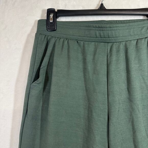 NWT Eddie Bauer Medium Heather Olive Joggers Sweatpants Green Lounge Women's - Picture 3 of 10